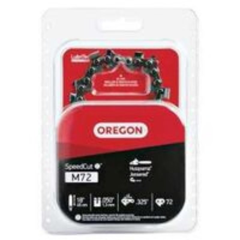 OREGON CUTTING SYSTEMS Oregon SpeedCut M72 Chainsaw Chain, 18 in L Bar, 0.05 Gauge, 0.325 in TPI/Pitch, 72-Link