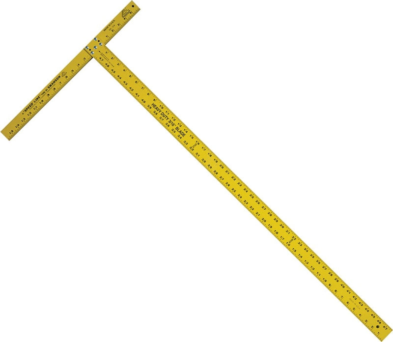 SWANSON TOOL Swanson TD124 Wallboard Square, 47-7/8 in L, 1/4 in Thick, Aluminum