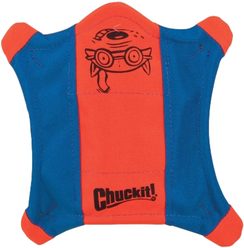 CHUCK-IT Chuckit! 511300 Dog Toy, M, Flying Squirrel, Blue/Orange