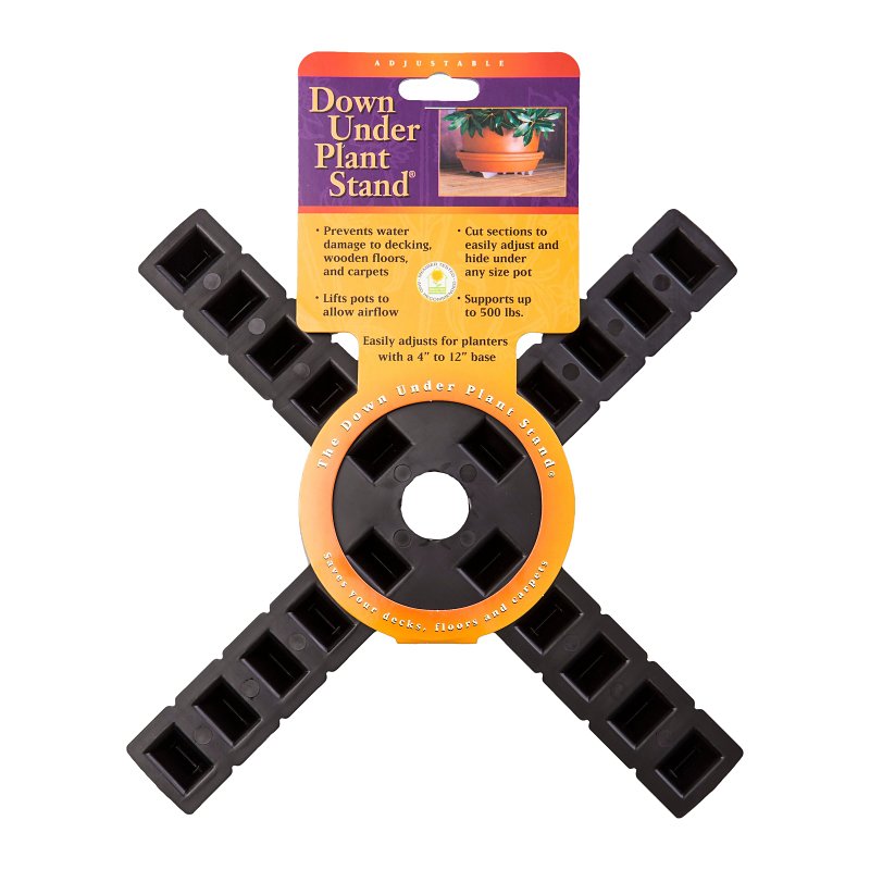 BOSMERE INC Bosmere S10410 Down Under Plant Stand, 12 in OAW, Plastic, Black
