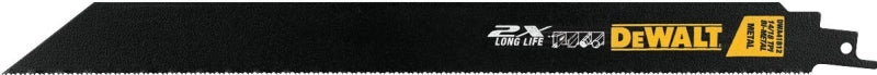 DEWALT DEWALT DWA41812 Reciprocating Saw Blade, Bi-Metal, Applicable Materials: Metal, 1 in W, 12 in L, 14/18 TPI