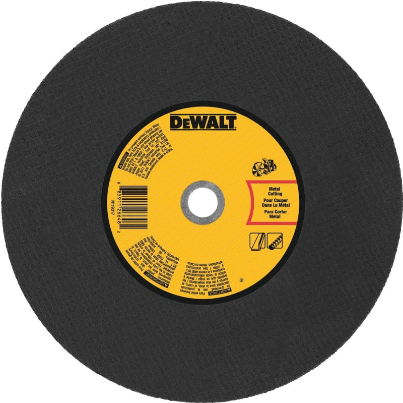 DEWALT DEWALT DWA8031 Cutting Wheel, 14 in Dia, 1/8 in Thick, 20 mm Arbor, Aluminum Oxide Abrasive, Coarse TOOLS DEWALT