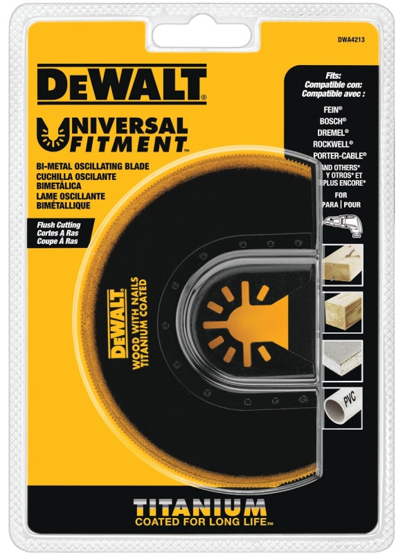 DEWALT DEWALT DWA4213 Oscillating Blade, 4 in, Titanium