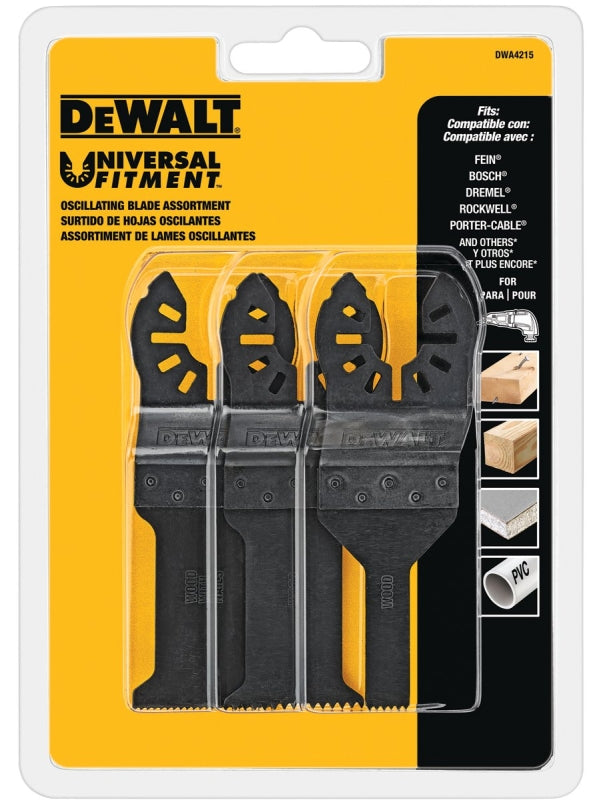 DEWALT DEWALT DWA4206BM-3 General-Purpose Oscillating Blade Combo, 1-1/4 in, HSS TOOLS DEWALT