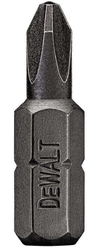 DEWALT DEWALT DWA1PR2IR2 Insert Bit, #2 Drive, Phillips Reduced Drive, 1/4 in Shank, Hex Shank, 1 in L, S2 Modified Steel