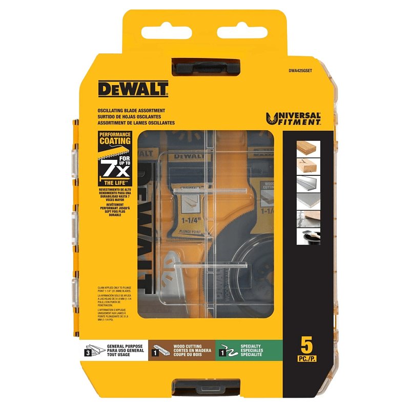 DEWALT DEWALT DWA4216 Oscillating Blade Set, Metal