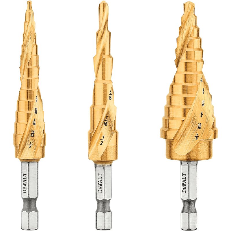 DEWALT DEWALT IMPACT READY DWA1790IR Drill Bit Set, 3-Piece, Titanium Nitride, Tin TOOLS DEWALT