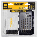 DEWALT DEWALT DWAH1110 Drill Bit Set, 10-Piece, HSS TOOLS DEWALT