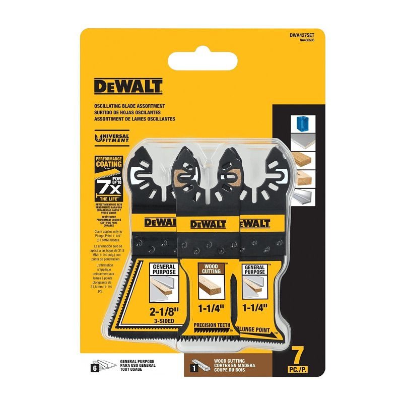 DEWALT DEWALT DWA427SET Oscillating Blade Set, Bi-Metal TOOLS DEWALT