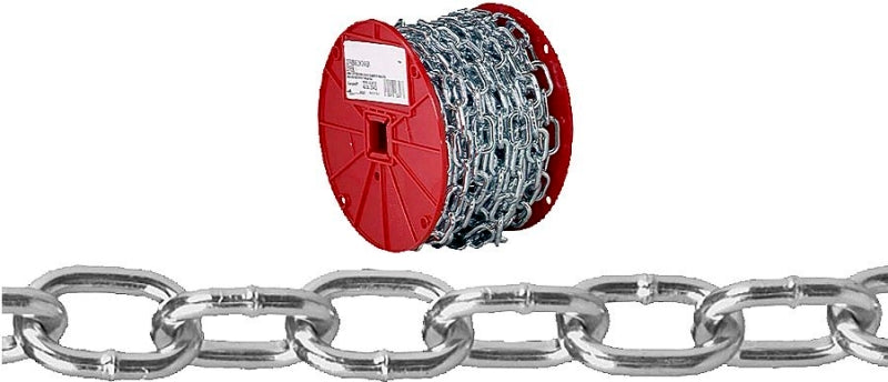 CAMPBELL CHAIN Campbell 0722957 Link Chain, #2/0, 50 ft L, 450 lb Working Load, Steel, Zinc HARDWARE & FARM SUPPLIES CAMPBELL CHAIN