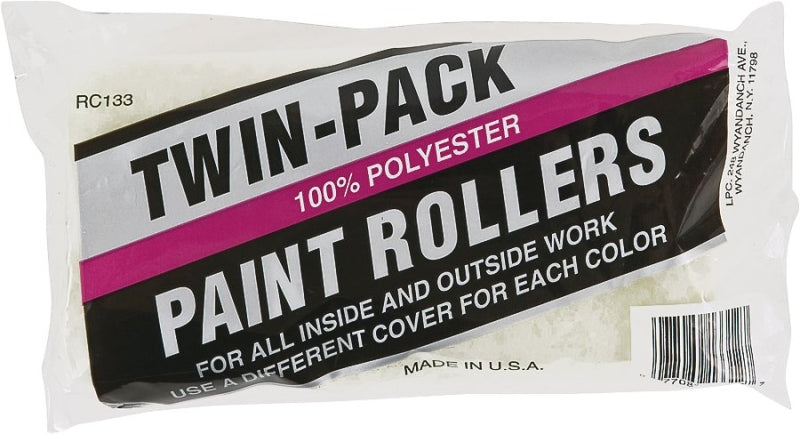 LINZER Linzer RC133/26-807 Paint Roller Cover, 3/8 in Thick Nap, 9 in L, Polyester Cover, Yellow PAINT LINZER