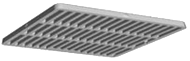 DRAINTECH DrainTech 1211 Drain Grate, 12 in Dia, 11-3/4 in L, 11-3/4 in W, Square, 3/8 in Grate Opening, HDPE, Black