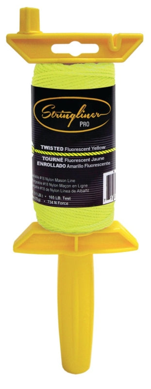 STRINGLINER BY U.S. TAPE Stringliner 25012 Line Reel, 135 ft L Line, Fluorescent Yellow Line HARDWARE & FARM SUPPLIES STRINGLINER BY U.S. TAPE