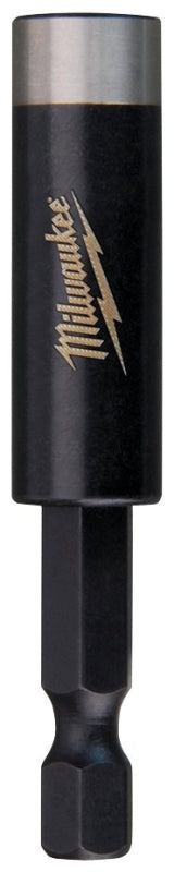 MILWAUKEE Milwaukee SHOCKWAVE 48-32-4502 Series Bit Holder with C-Ring, 2.36 in L, 1/4 in Drive, Hex Drive, 1/4 in Shank, Steel TOOLS MILWAUKEE