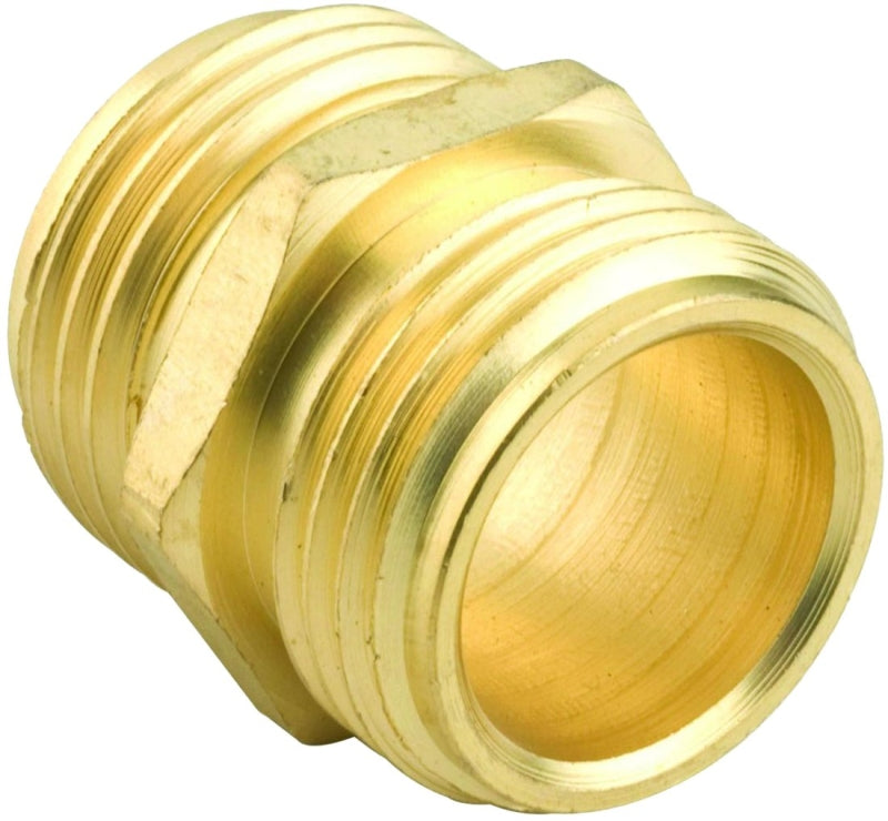 GILMOUR MFG Gilmour 877014-1001 Hose Adapter, 3/4 x 3/4 in, MNH x MNH, Brass, For: Garden Hose