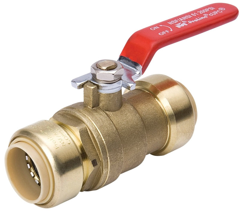 B & K INDUSTRIES B & K 107-065HC Ball Valve, 1 in Connection, Push-Fit, 200 psi Pressure, Manual Actuator, Brass Body PLUMBING, HEATING & VENTILATION B & K INDUSTRIES