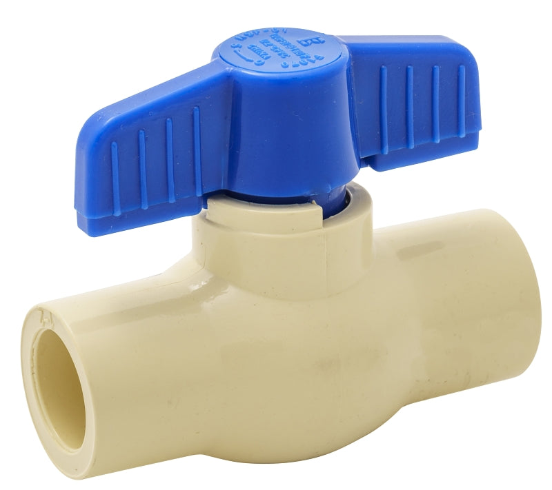B & K INDUSTRIES B & K 107-125HN Ball Valve, 1 in Connection, Compression, 100 psi Pressure, CPVC Body PLUMBING, HEATING & VENTILATION B & K INDUSTRIES