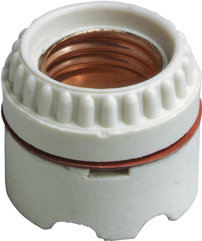 LEVITON Leviton 9350 Lamp Holder, 250 V, 660 W, Copper Contact, Porcelain Housing Material, White ELECTRICAL LEVITON