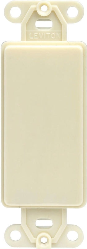 LEVITON Leviton 80414-I Multimedia Insert, 1 -Gang, Nylon, Ivory, Flush Mounting