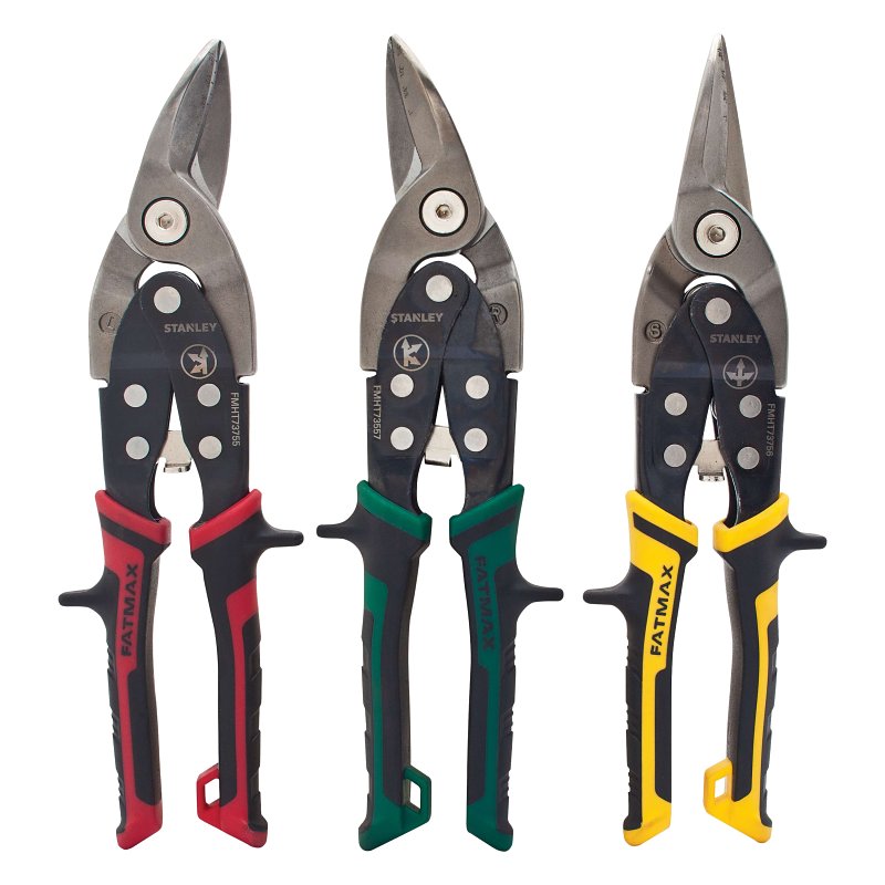 STANLEY TOOLS Fatmax FMHT73558 Aviation Snip Set, Straight, Left, Right Cut, Chrome Molybdenum Steel Blade TOOLS STANLEY TOOLS