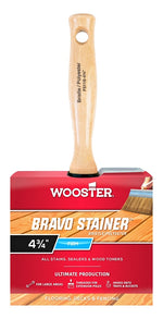 WOOSTER BRUSH Wooster F5119-4-3/4 Paint Brush, 4-3/4 in W, 2-3/4 in L Bristle, China/Polyester Bristle, Threaded Handle PAINT WOOSTER BRUSH