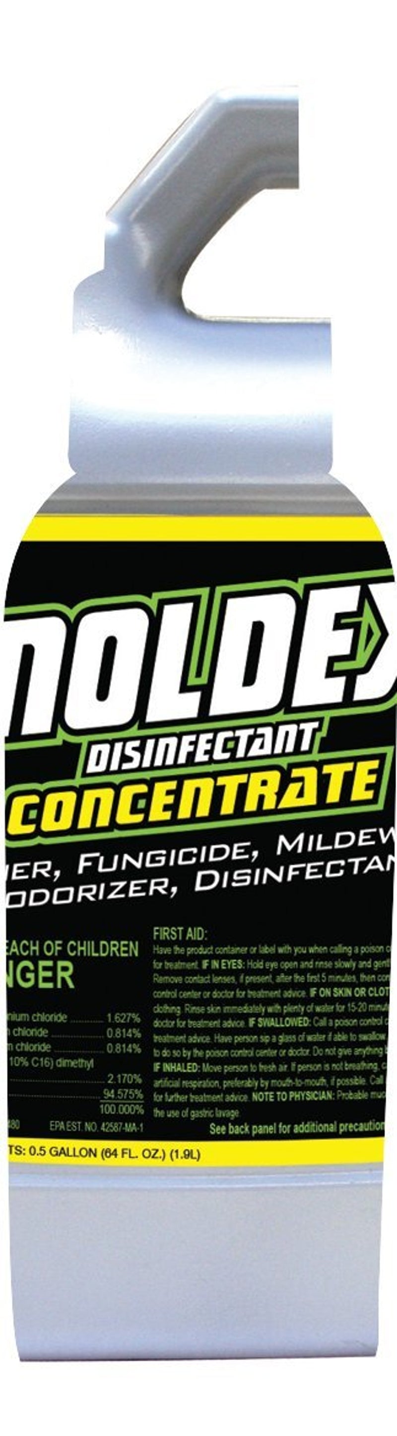 MOLDEX Moldex 5510 Concentrate Disinfectant, 64 oz, Liquid, Mild, Clear