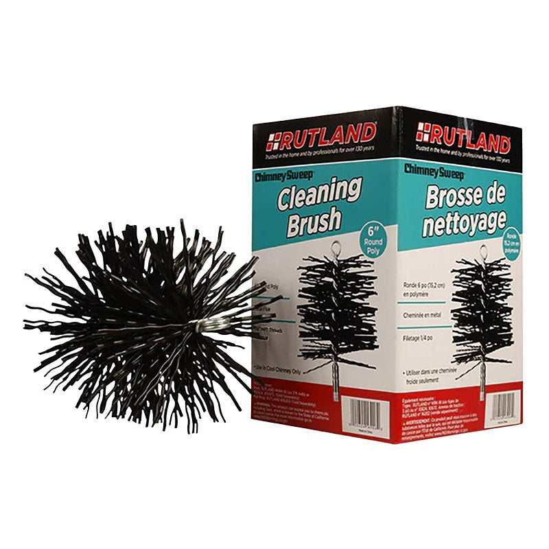 SELKIRK Rutland Chimney Sweep 16906 Cleaning Brush, 6 in Dia Brush, Poly Trim
