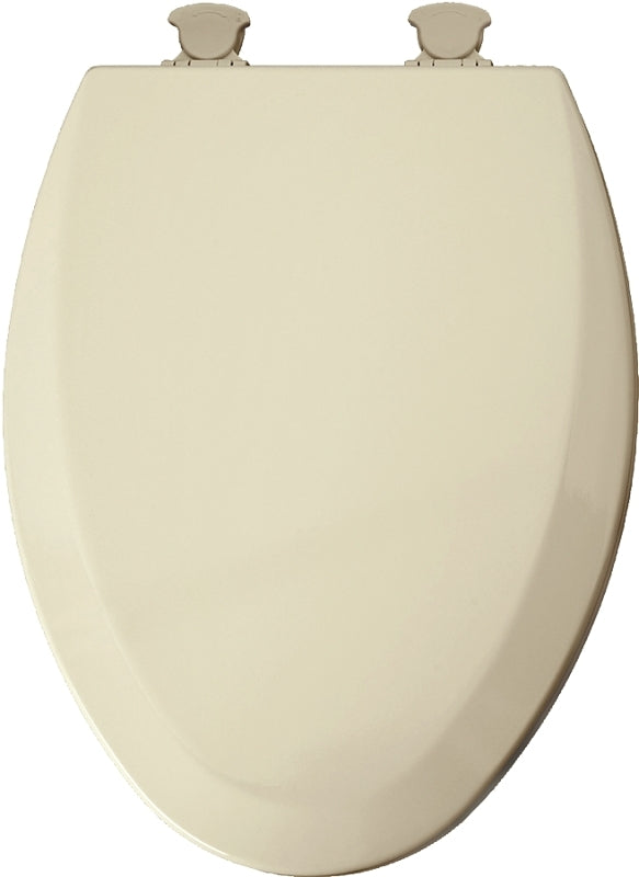 MAYFAIR Mayfair 141EC 006/146EC Toilet Seat, Elongated, Molded Wood, Bone, Twist Hinge
