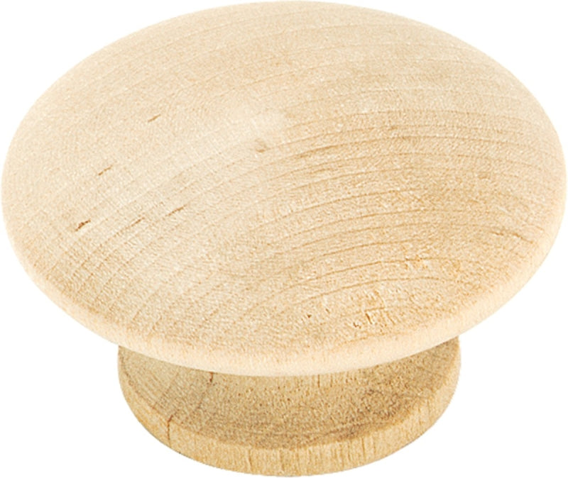 AMEROCK Amerock Allison Value Series BP813WD Cabinet Knob, 7/8 in Projection, Traditional, 1-1/2 in, Wood HARDWARE & FARM SUPPLIES AMEROCK
