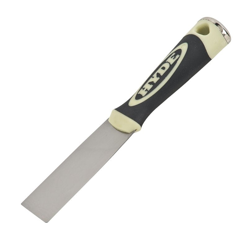 HYDE Hyde 06101 Flexible Pro Project Putty Knife, 3-1/2 in L Blade, 1-1/2 in W Blade, Carbon Steel Blade, Black/Cream Handle PAINT HYDE