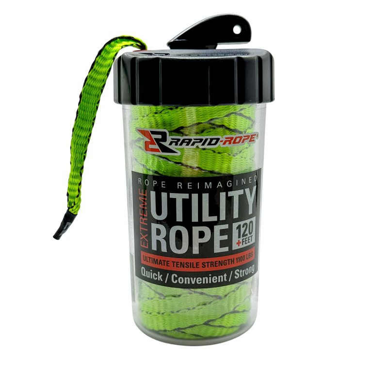 RAPID ROPE Rapid Rope RRCG26089 Utility Rope, 120 ft L, Neon Green HARDWARE & FARM SUPPLIES RAPID ROPE