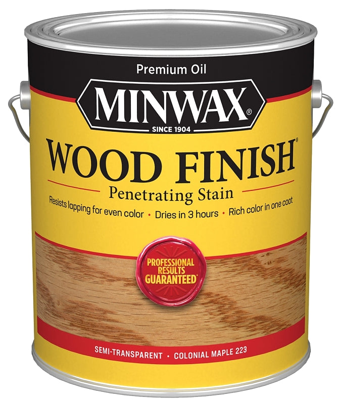 MINWAX Minwax 710750000 Wood Stain, Oil Base, Colonial Maple, Liquid, 1 gal PAINT MINWAX