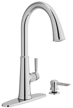 AMERICAN STANDARD American Standard Maven 9319300.002 Series Pull-Down Kitchen Faucet with Soap Dispenser, 8-5/8 in, Chrome Plated, Metal PLUMBING, HEATING & VENTILATION AMERICAN STANDARD
