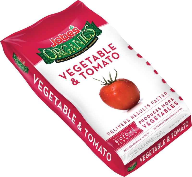 LAWN & GARDEN LLC Jobes 09023 Vegetable and Tomato Organic Plant Food, 16 lb, Granular LAWN & GARDEN LAWN & GARDEN LLC