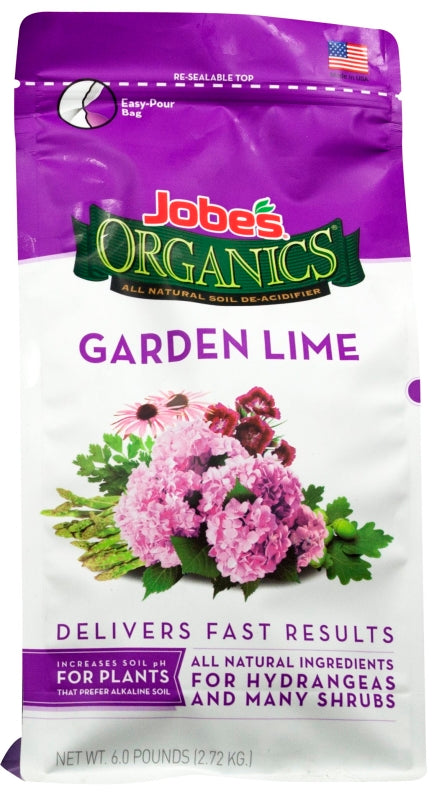 LAWN & GARDEN LLC Jobes 09365 Garden Lime Soil, 6 lb Bag, Granular LAWN & GARDEN LAWN & GARDEN LLC
