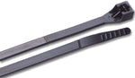 GB Gardner Bender 47-121UVB Cable Tie, 6 in Max Bundle Dia, Nylon, Black, 21 in L, 3/BAG