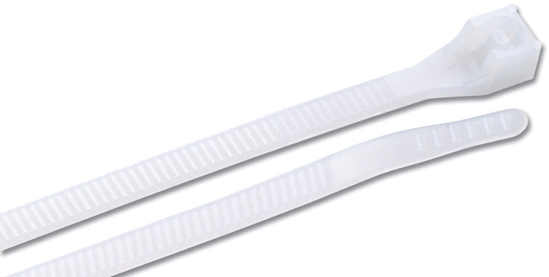 GB Gardner Bender 46-415 Cable Tie, 4 in Max Bundle Dia, Double-Lock Locking, 6/6 Nylon, Natural, 15 in L, 50/BAG