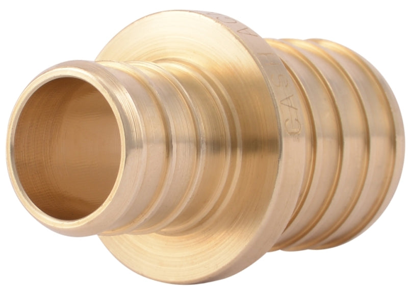 SHARKBITE SharkBite UC060LF Reducing Coupling, 3/4 x 1 in, Barb x Crimp, Brass, 80 to 160 psi Pressure PLUMBING, HEATING & VENTILATION SHARKBITE