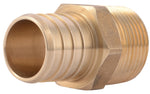 SHARKBITE SharkBite UC142LF Pipe Adapter, 1 x 3/4 in, Barb x MNPT, PEX-A, PEX-B, Brass, 80 to 160 psi Pressure PLUMBING, HEATING & VENTILATION SHARKBITE
