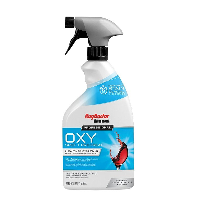 BISSEL RENTAL RugDoctor Professional Series 5158 Oxy Spot and Pre-Treat, 22 oz Bottle, Liquid, Medicinal, Clear