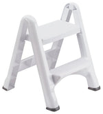 RUBBERMAID Rubbermaid EZ-Step Series FG420903WHITE Folding Step Stool, 25 in H, White