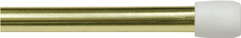 KENNEY Kenney KN631/3 Spring Tension Rod, 7/16 in Dia, 28 to 48 in L, Metal, Brass