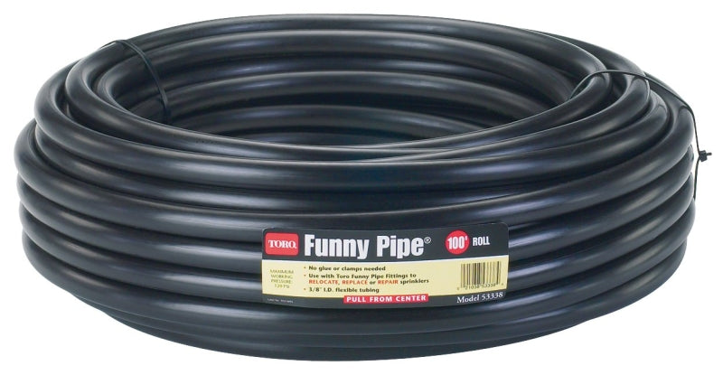 TORO Toro 53338 Funny Pipe, 3/8 in, 100 ft L, Polyethylene, Black