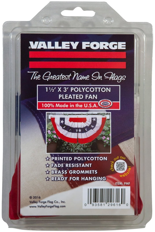 VALLEY FORGE Valley Forge PMF Mini-Fan Flag, 1-1/2 ft W, 3 ft H, Polycotton APPLIANCES & ELECTRONICS VALLEY FORGE