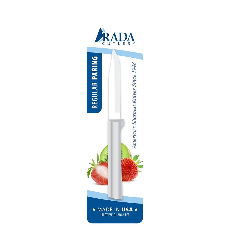 RADA MFG CO Rada Cutlery DR101 Regular Paring Knife, 3-1/4 in L Blade, High-Carbon Stainless Steel Blade, Aluminum Handle HOUSEWARES RADA MFG CO