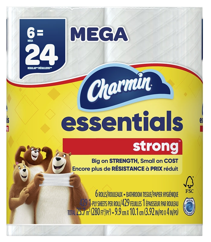CHARMIN Charmin Essentials Strong Series 04515 Toilet Paper, 1-Ply