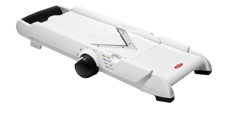 OXO INTERNATIONAL Good Grips 1155700V2 Series Mandoline Slicer, 2-1/4 in Folded, 5-1/2 in Standing L, Stainless Steel Blade