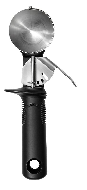 OXO INTERNATIONAL Good Grips 11295100 Classic Ice Cream Scoop, Stainless Steel, Black