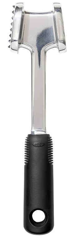 OXO INTERNATIONAL Good Grips 11303000 Meat Tenderizer, 9-3/4 in L, Aluminum, Non-Slip, Soft Grip Handle HOUSEWARES OXO INTERNATIONAL