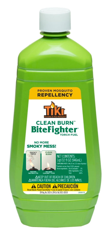 TIKI Tiki Bitefighter 1218071 Torch, Green, Citronella, 32 oz Bottle